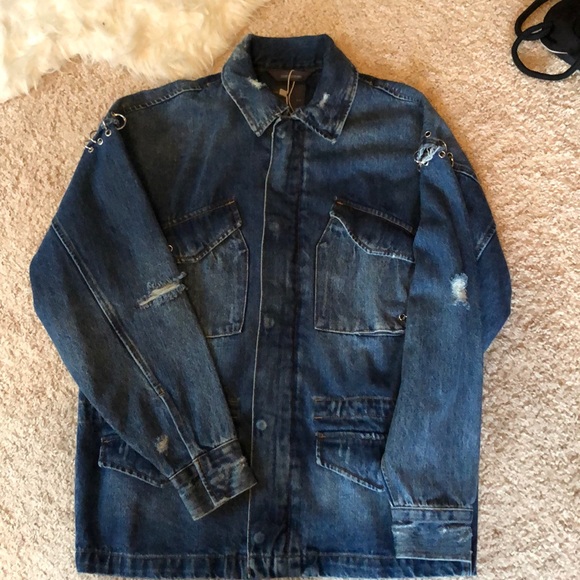 mens denim utility jacket